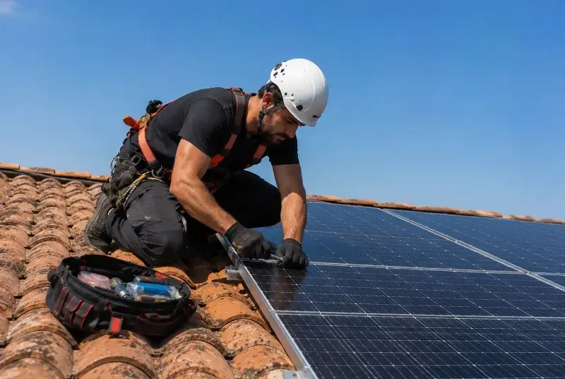 Maintenance et monitoring de panneaux solaires à Milhavet