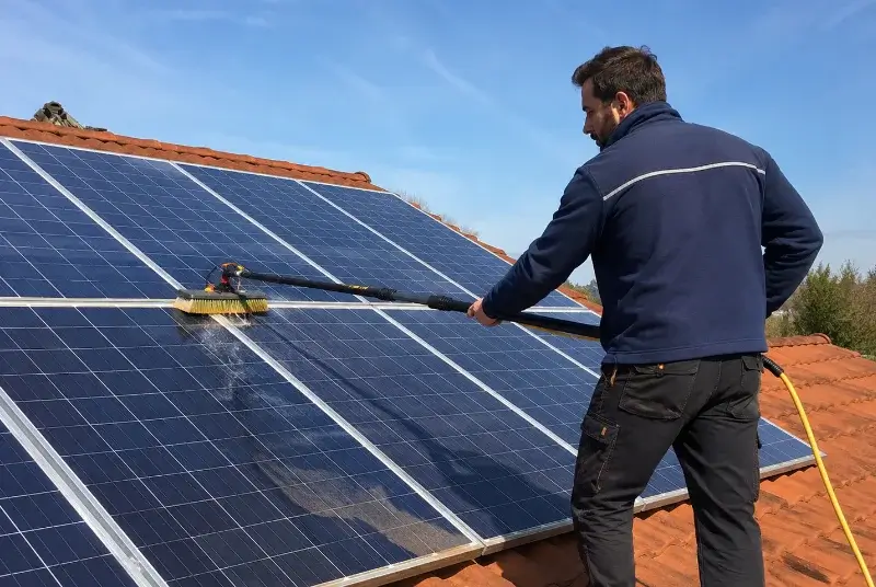 Nettoyage et entretien de panneaux solaires à Milhavet